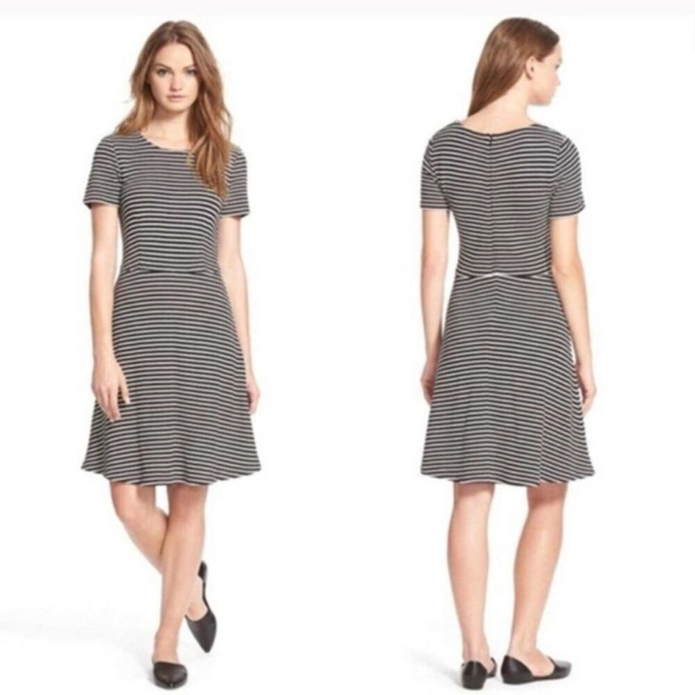 NWT Madewell Gallerist Blue and White Striped Dress XS